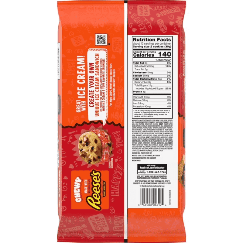 Chips Ahoy! Chewy Reese's Family Size 14.25oz (403g)