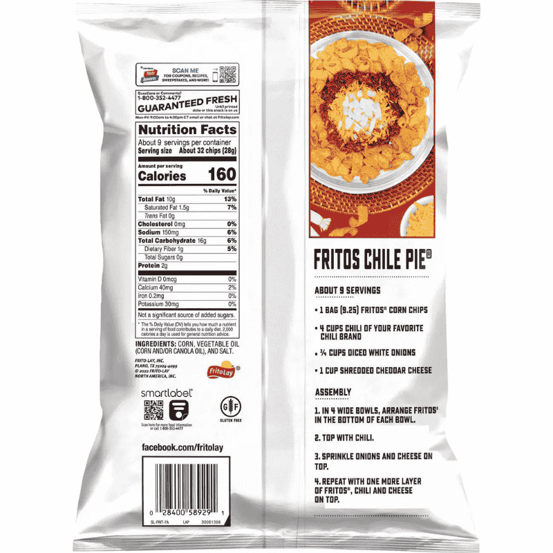Fritos Original Corn Chips 9.25oz (262.2g)