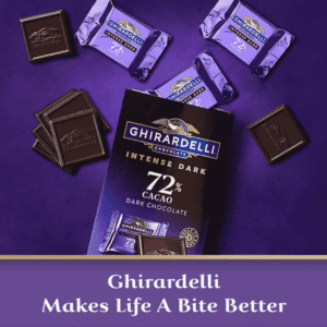 Ghirardelli 72% Cacao Intense Dark Chocolate Squares 4.1oz (117.1g)