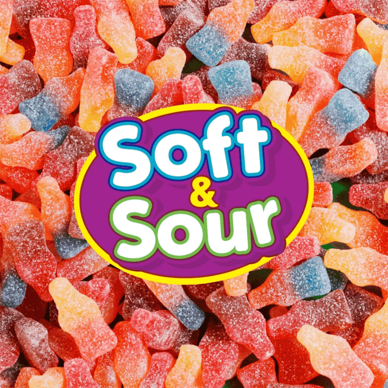Haribo Sour Sodas Gummi Candy 7oz (198g)