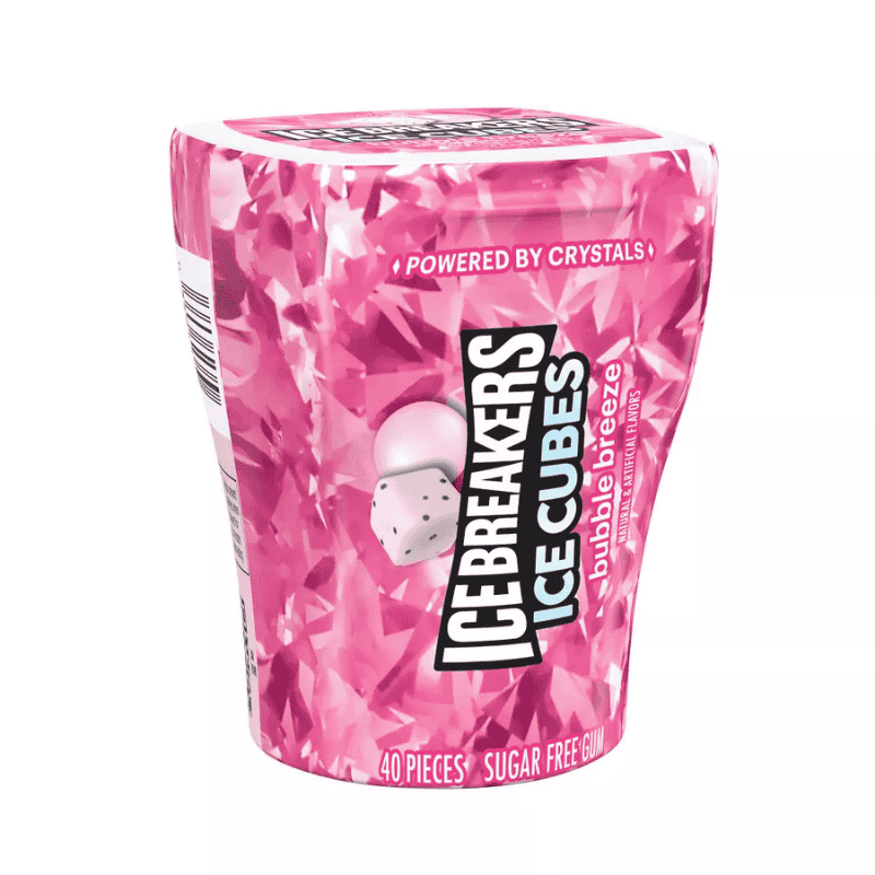 Ice Breakers Ice Cubes Bubble Breeze Sugar Free 40 piezas
