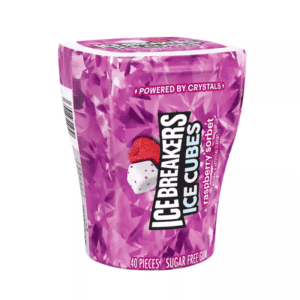 Ice Breakers Ice Cubes Raspberry Sorbet Sugar Free 40 piezas