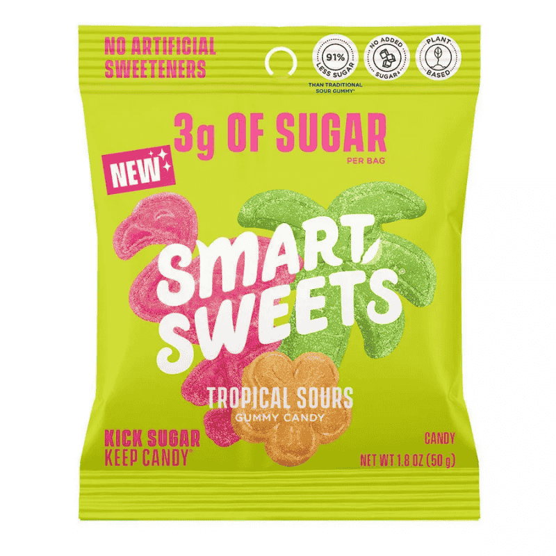 SmartSweets Tropical Sours Gummy Candy - 1.8oz (50g)