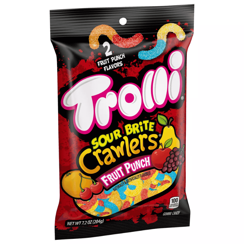 Trolli Fruit Punch Sour Brite Crawlers 7.2oz (204g)