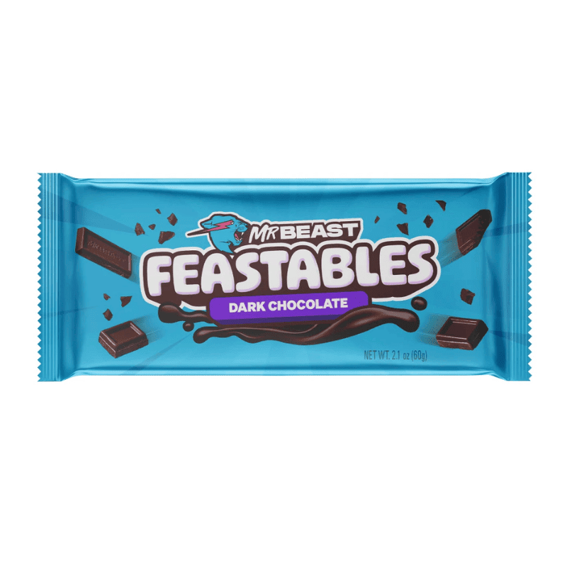 Feastables MrBeast Dark Chocolate Barra 60g - Imagen 3