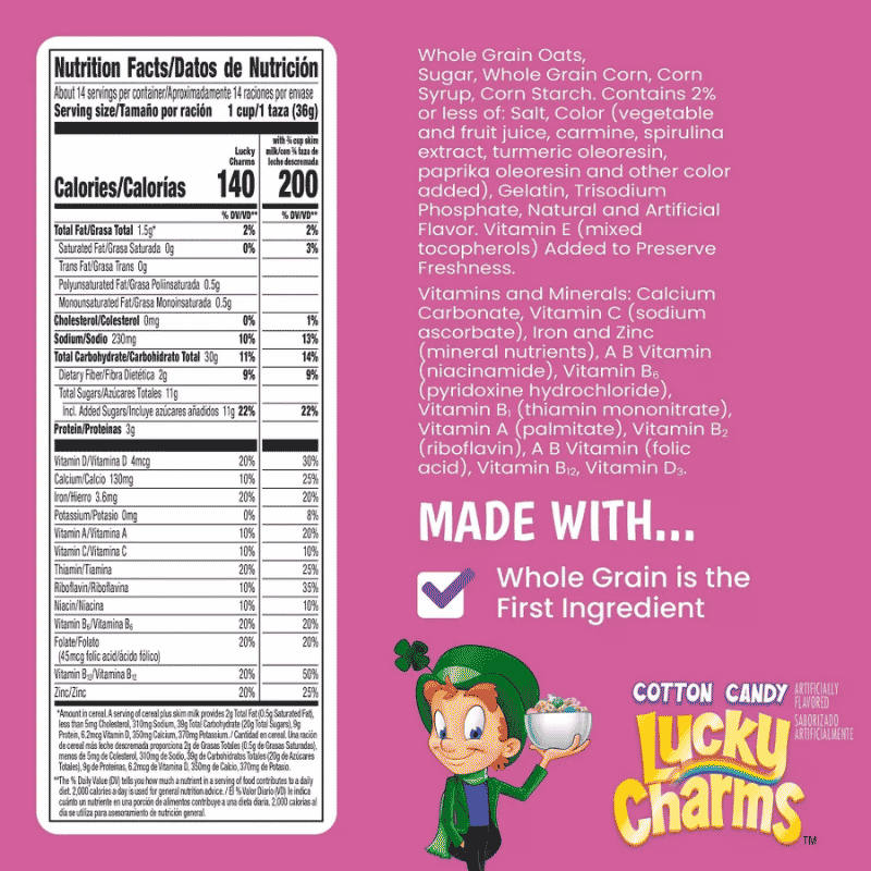 lucky charms cotton candy 527g