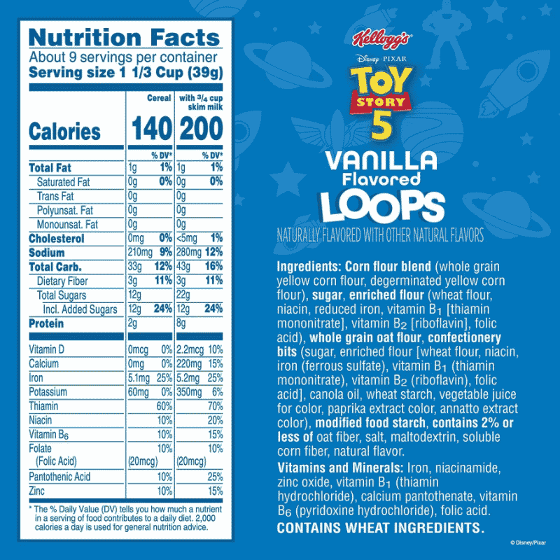 cereal toy story vanilla loops