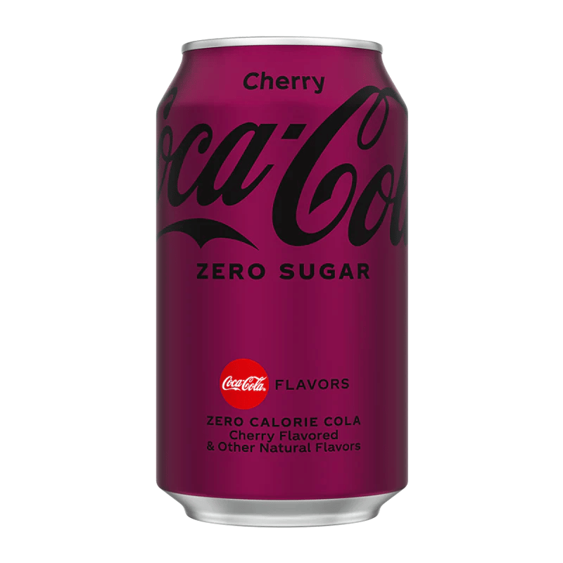 Coca Cola Cherry Zero Sugar Soda en Lata 355ml