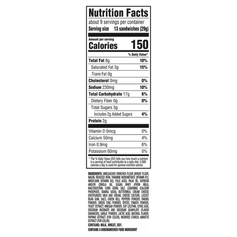 RITZ Bits Flavor Charged Fiesta Salsa Sandwich Crackers 8.8oz (249g)