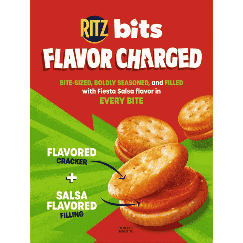 RITZ Bits Flavor Charged Fiesta Salsa Sandwich Crackers 8.8oz (249g)