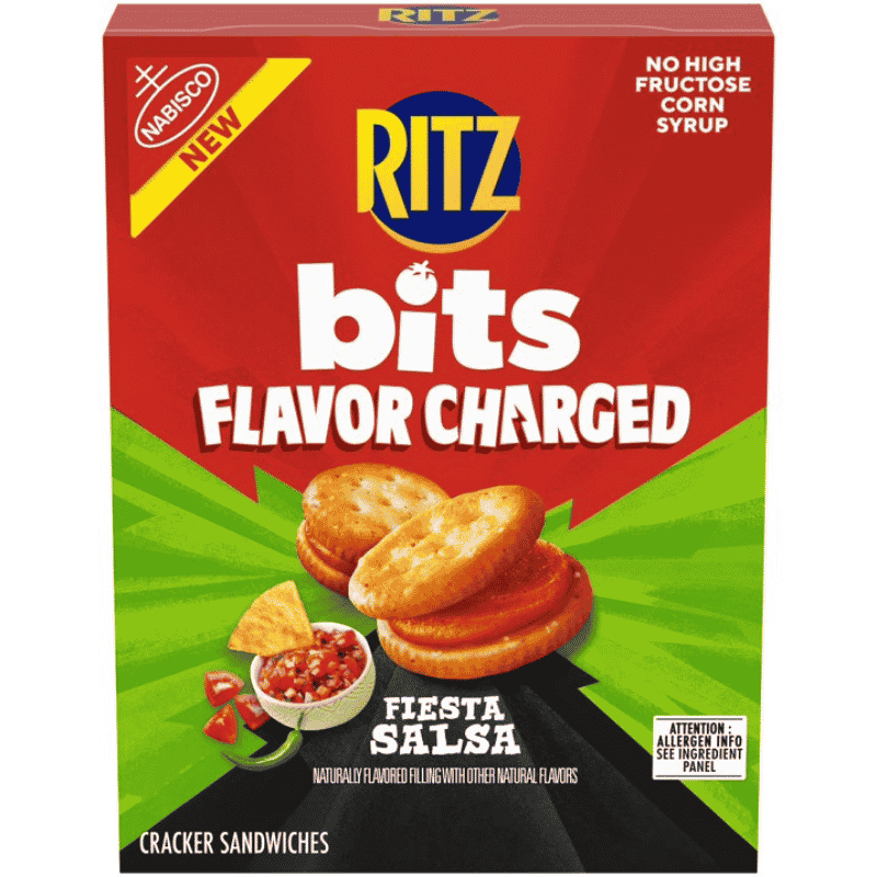 RITZ Bits Flavor Charged Fiesta Salsa Sandwich Crackers 8.8oz (249g)