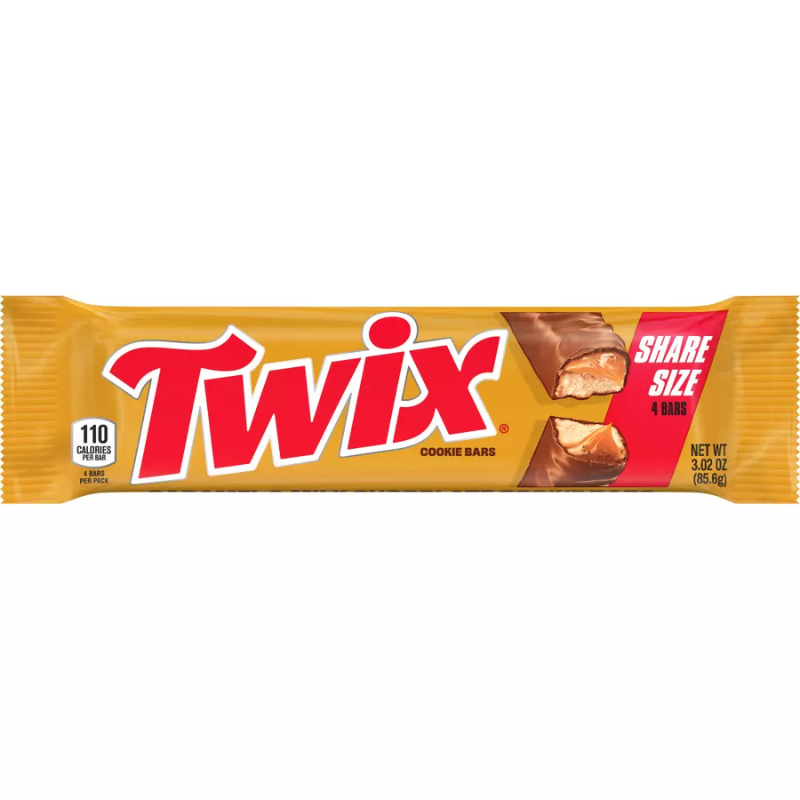 Twix Barra de Chocolate Caramelo y Galleta - Share Size 85.6g