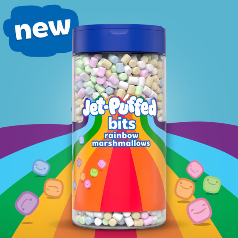 Jet-Puffed Bits Rainbow Mini Malvaviscos 3oz (85g)