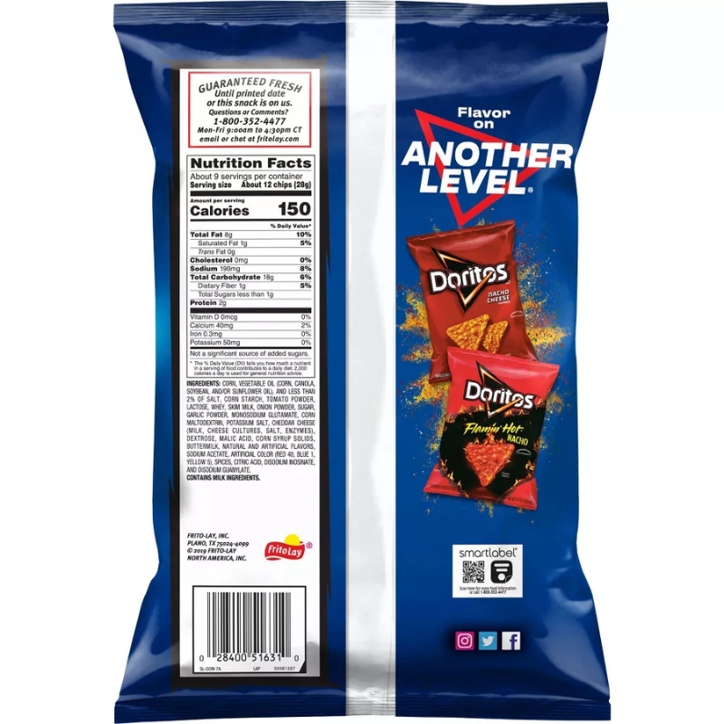 Doritos Cool Ranch Tortilla Chips 262.2g