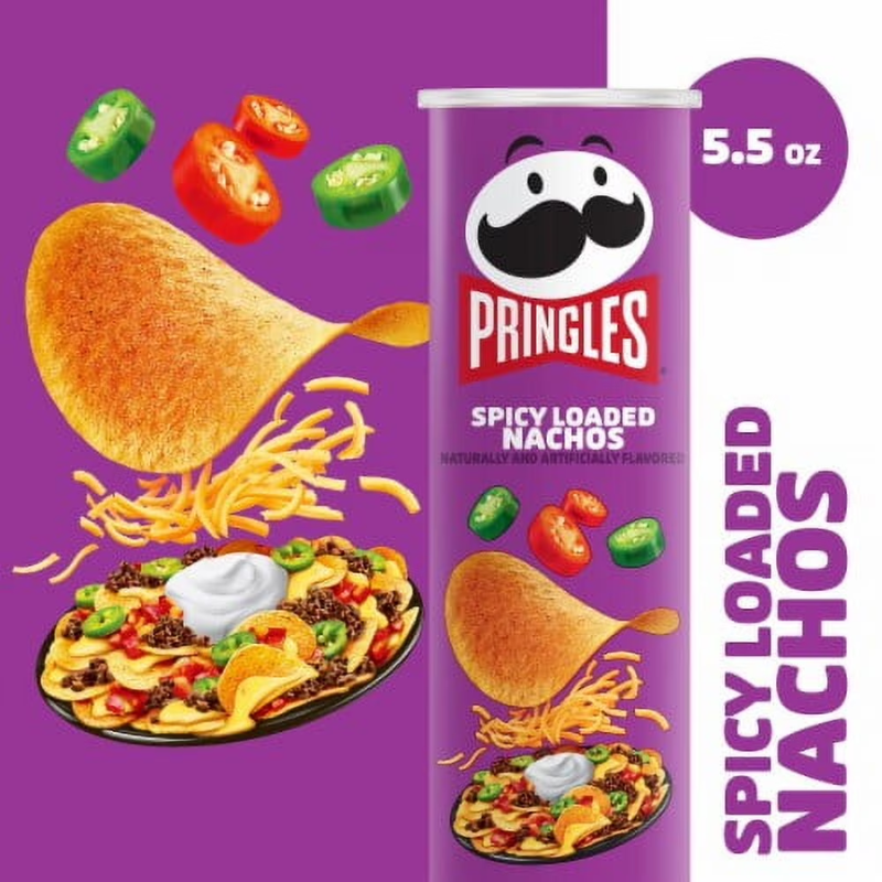 Papas Pringles Medium Spicy Loaded Nachos 158g