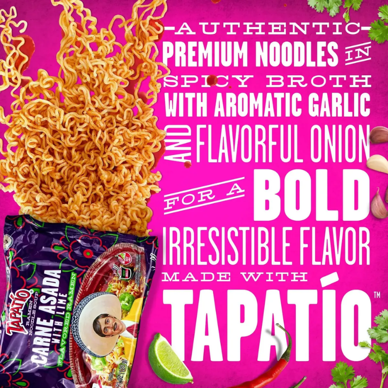 Ramen TAPATIO Carne Asada with Lime Sobre 120g