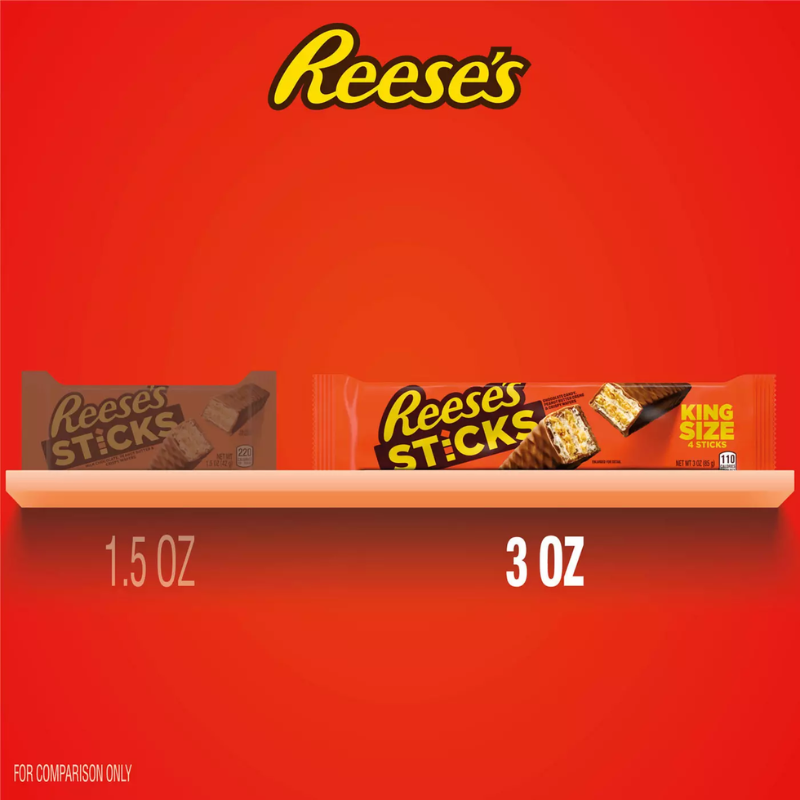 Reese's Sticks Waffers de Chocolate y Crema de Cacahuate - King Size 85g - Imagen 3