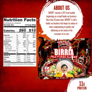 Ramen TAPATIO Birria Sobre 120g