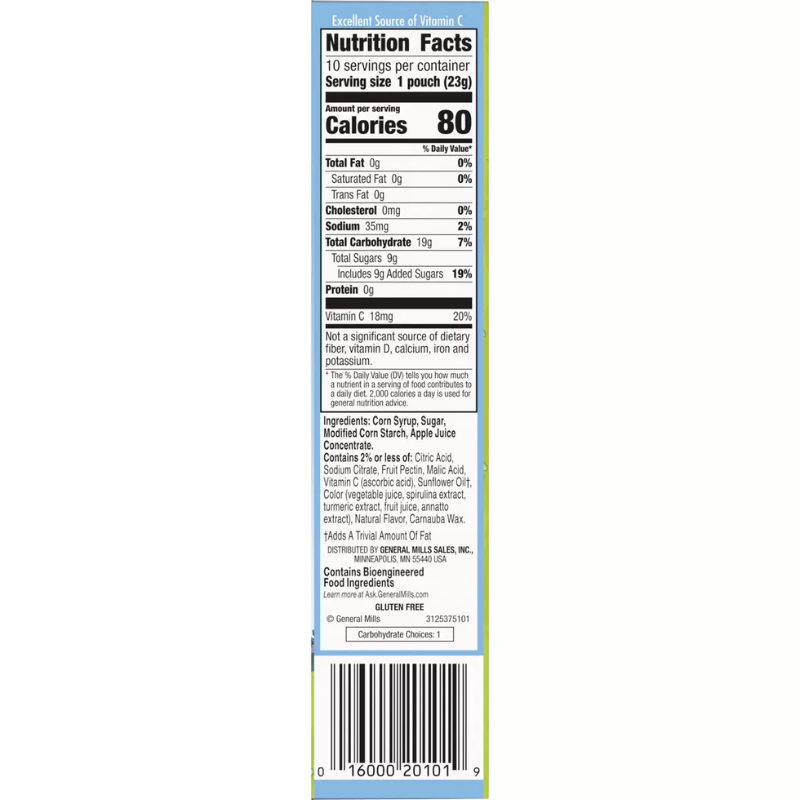 Gomitas Betty Crocker Bluey Fruit Snacks 10 bolsitas 226g
