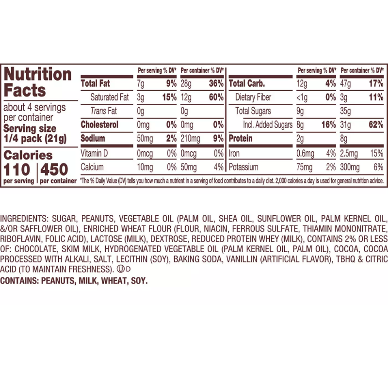 Reese's Sticks Waffers de Chocolate y Crema de Cacahuate - King Size 85g - Imagen 4