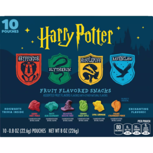 Gomitas Betty Crocker Harry Potter Fruit Flavored Snacks 10 pouches 226g