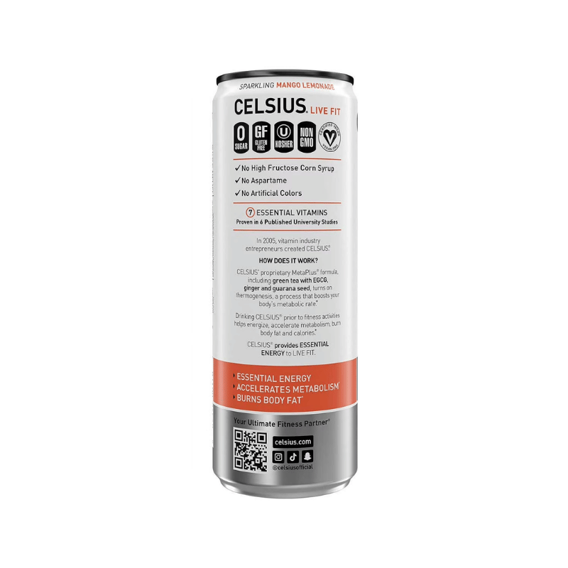 Celsius Live Fit Sparkling Mango 355ml