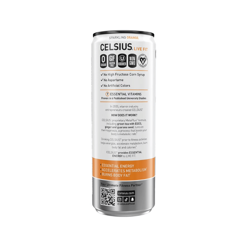 Celsius Live Fit Sparkling Orange 355ml