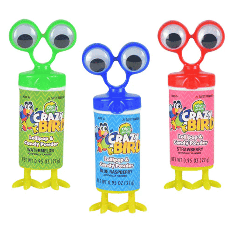 Dip-N-Lik Crazy Bird Paleta con Polvito Dulce 1u - 27g