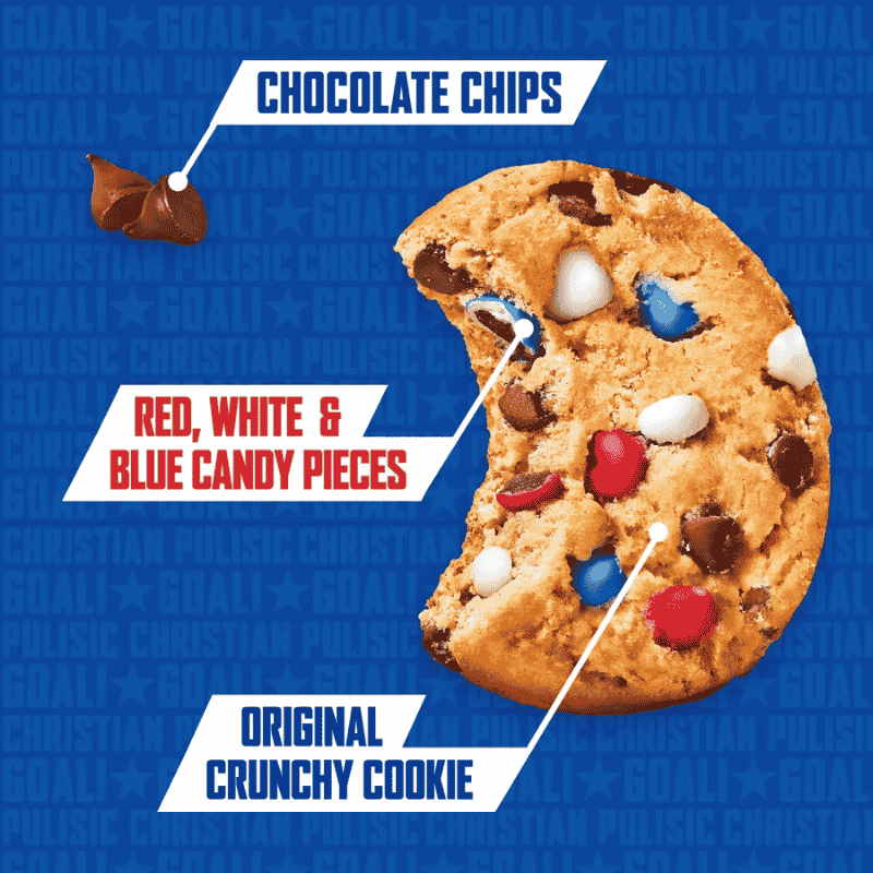 Galletas Chips Ahoy! Crunchy Red White & Blue Candy Blasts 269g - Imagen 4