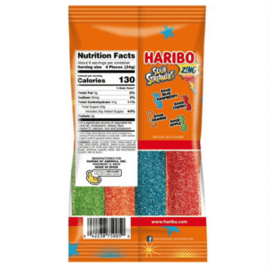 HARIBO Zing Sour Streamers Gummies - Share Size 7.2oz (204g)
