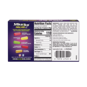 Mike and Ike Thrill Ride Mix Dulce Masticable - Caja 4.25oz (120g)