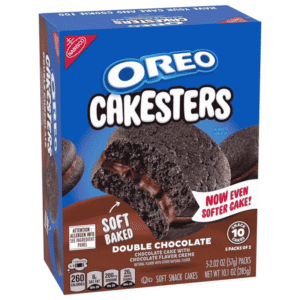 OREO Cakesters Doble Chocolate Pastelitos Suaves Caja (5x2paq) 285g