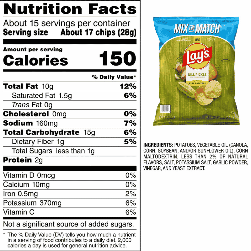 Papas Lay's Dill Pickle 15.25 oz (432.3g) - Imagen 3