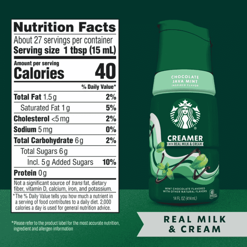 Starbucks Chocolate Java Mint Crema para Café 414ml