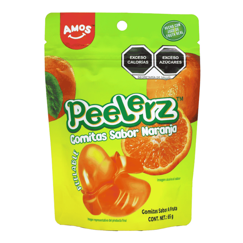Gomitas Pelables Peelerz Naranja 65g