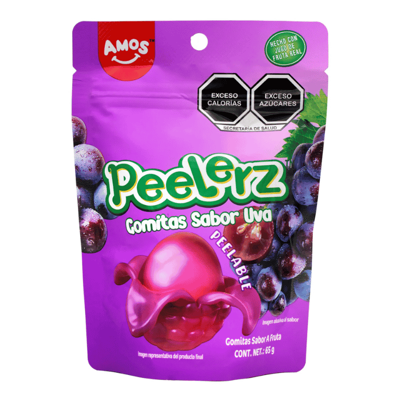 Gomitas Pelables Peelerz Uva 65g