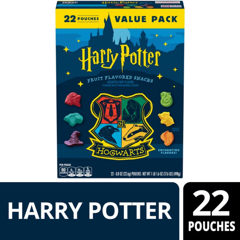 Harry Potter Fruit Snacks - 22 Pouches - 498g