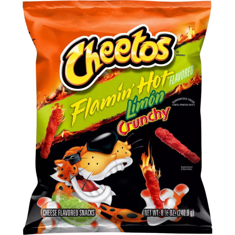 Cheetos Crunchy Flamin Hot Limon 8.5oz