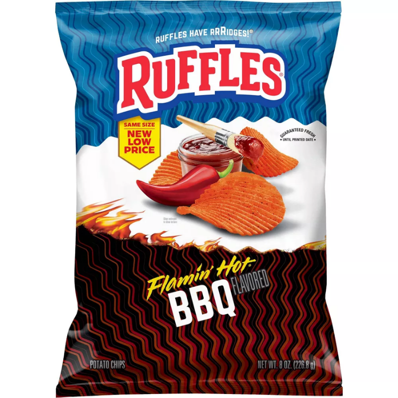 Ruffles Flamin Hot BBQ 8oz 226.8g