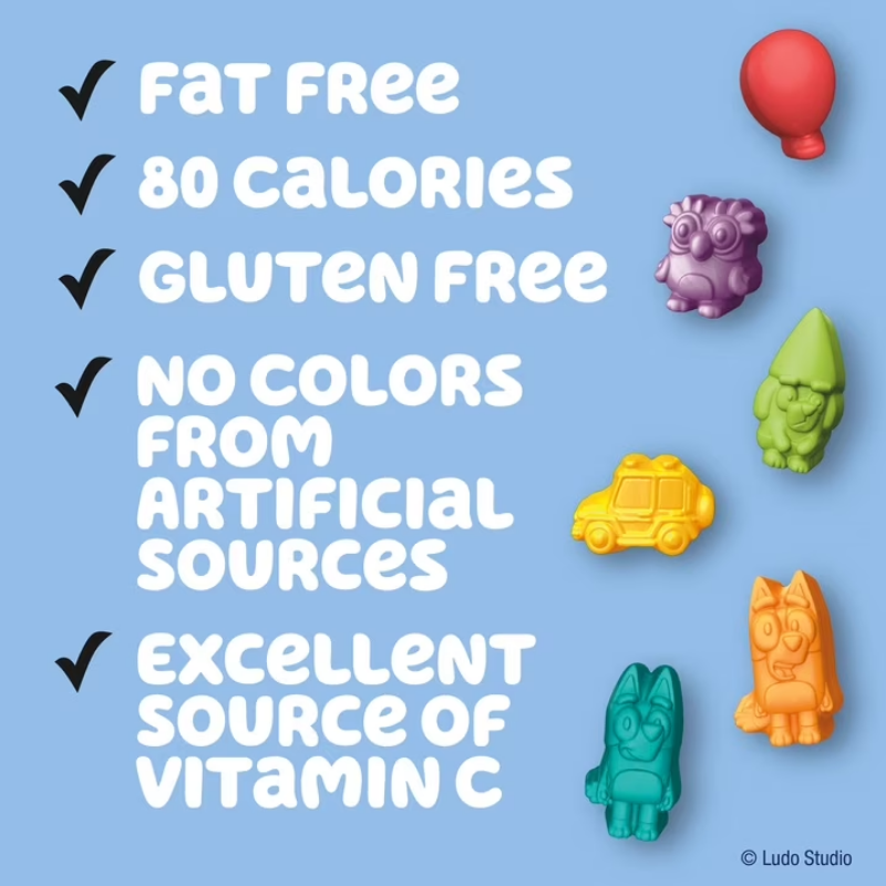 Bluey Fruit Snacks - 22 Pouches - 498g