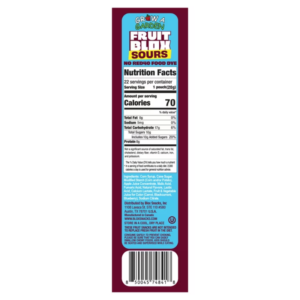FruitBlox Sour Berry Grape and Watermelon Gomitas - 22 Pouches - 437g