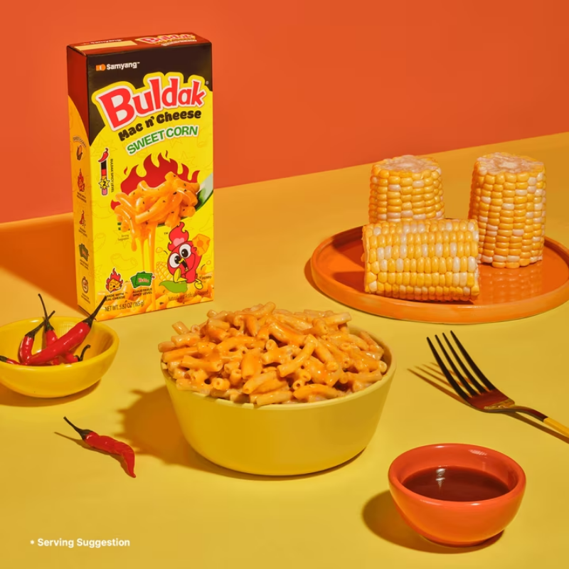 Samyang Buldak Sweet Corn Mac & Cheese 5.82oz (165g)