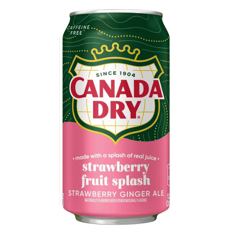 CANADA DRY Strawberry Fruit Splash Ginger Ale 355ml