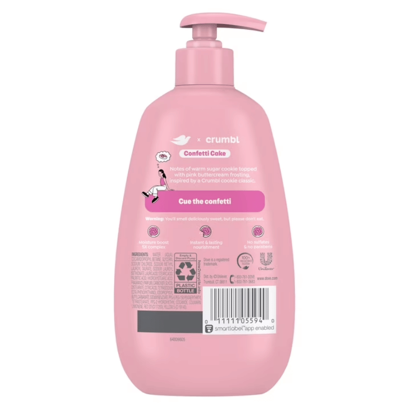 Dove Crumbl Confetti Cake Jabón para Manos Líquido 355ml