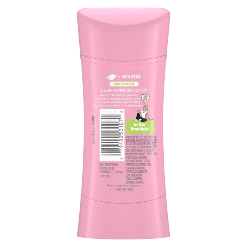 Dove Crumbl Key Lime Pie Desodorante en Barra 74g