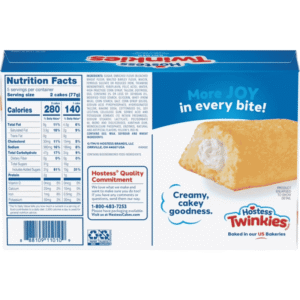 Hostess Twinkies Golden 10 Pastelitos rellenos de Crema 385g