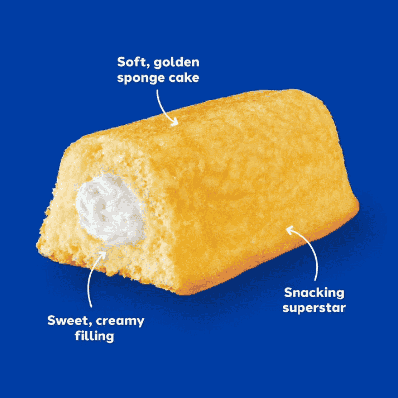 Hostess Twinkies Golden 10 Pastelitos rellenos de Crema 385g