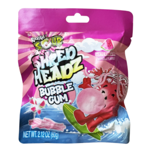 Kool-Aid Sour Shred Headz Bubble Gum Watermelon 60g