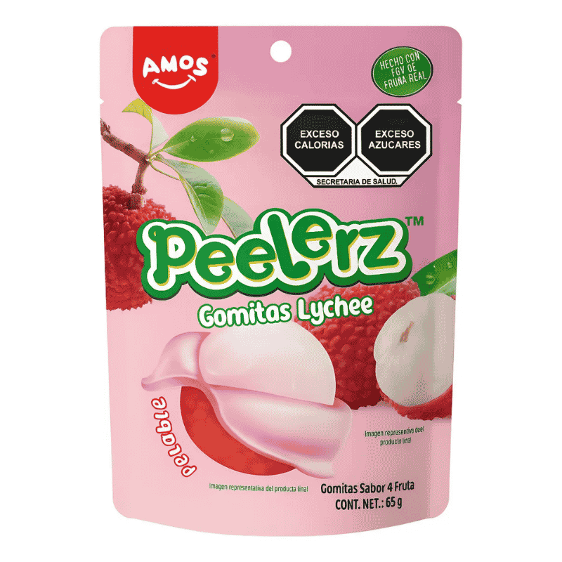 AMOS Peelerz Gomitas Pelables Lychee 65g