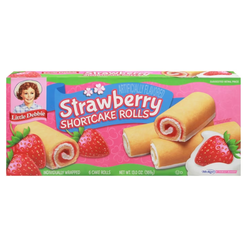 Little Debbie Strawberry Shortcake Rolls 6pzas 369g